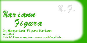 mariann figura business card